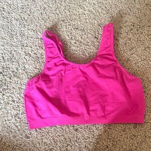 Vibrant Pink Sports Bra